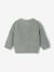 Chunky knit baby cardigan marl beige+sage green 