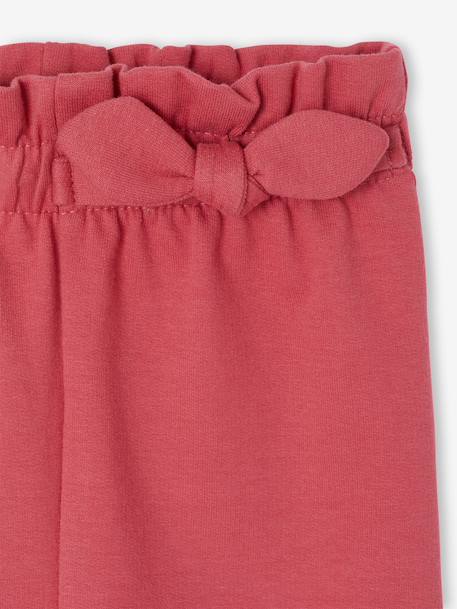 Fleece Trousers, Elasticated Waistband, for Babies GREEN DARK SOLID+rose 