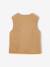 Sleeveless jacket black+chocolate+sandy beige 