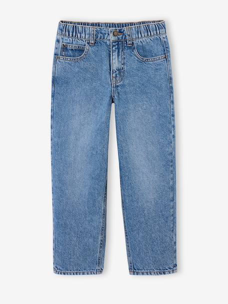 Loose-fit jeans for boys black+double stone 