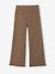 Wide-leg knitted leggings for girls marl grey+taupe 