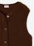 Sleeveless jacket black+chocolate+sandy beige 