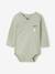 Pack of 2 Miffy long-sleeved newborn bodysuits aqua green 