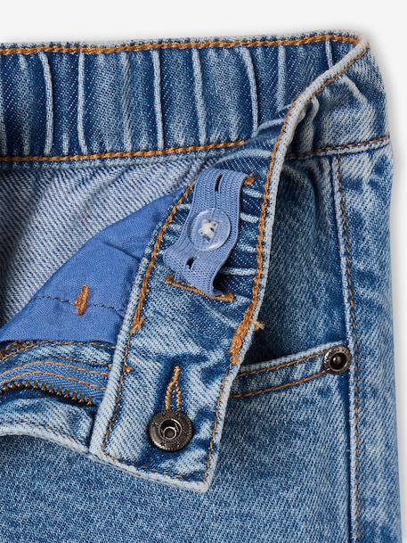 Loose-fit jeans for boys black+double stone 