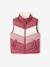 Lightweight sleeveless puffer jacket for girls plum 