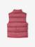 Lightweight sleeveless puffer jacket for girls plum 