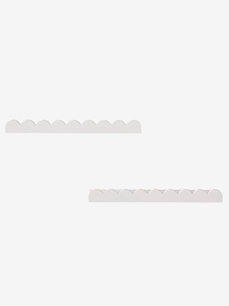 Set of 2 reversible shelves, LIGNE FESTON white 