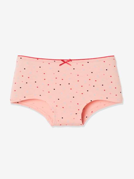 Pack of 4 Shorties for Girls Light Pink 