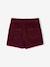 Pleated skort for girls beige+bordeaux red+English green 