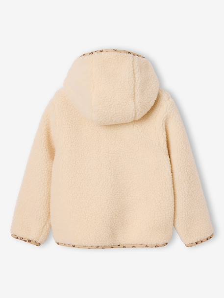 Hooded jacket for girls vanilla 