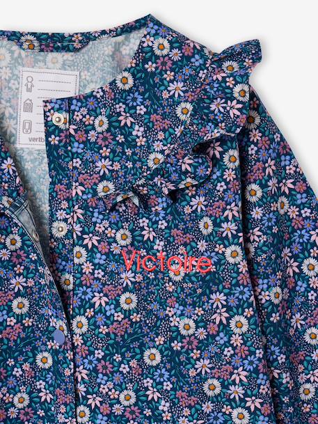 Customisable smock for girls deep blue 