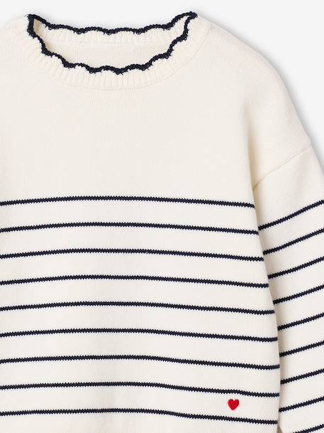 Long-sleeved jumper for girls navy blue+raspberry pink+rose 