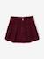 Pleated skort for girls beige+bordeaux red+English green 