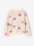 Knitted Cardigan with Animal Pattern, for Girls brown+chocolate+ecru+green 
