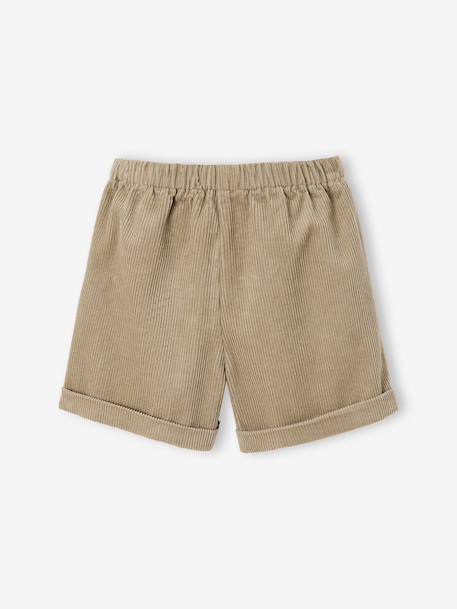 Corduroy Shorts with Heart Pockets, Easy To Slip On, for Girls khaki+navy blue+old rose+rose 