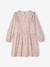 Short long-sleeved dress for girls vanilla 