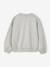 Crewneck sweatshirt with long sleeves for girls chambray blue+marl grey 