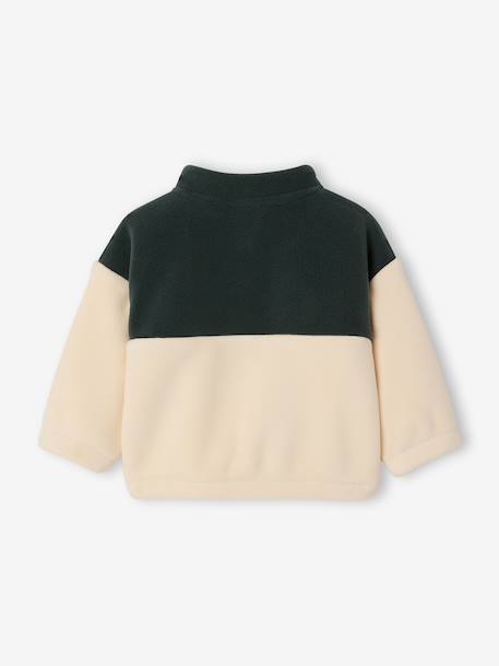 Fleece sweatshirt for baby fir green 