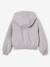 Zip-up hooded sweatshirt for girls marl grey 