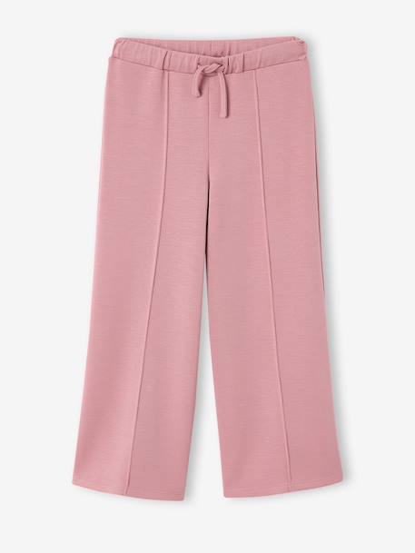Wide-leg joggers for girls old rose 