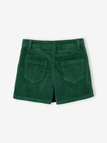 Pleated skort for girls beige+bordeaux red+English green 