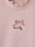 Sweatshirt for girls with high neck pale pink 