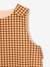 Gingham baby sleeping bag caramel 