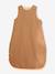 Gingham baby sleeping bag caramel 