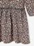 Long Sleeve Printed Dress for Girls anthracite+rose+sand beige 