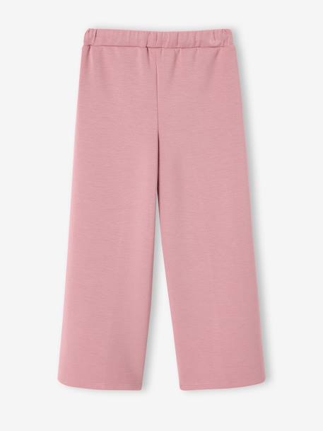 Wide-leg joggers for girls old rose 