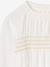 Long-sleeved blouse for girls ecru 
