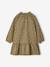 Short dress for girls ecru+khaki 