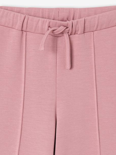 Wide-leg joggers for girls old rose 