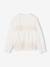 Long-sleeved blouse for girls ecru 