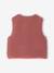 Sleeveless Sherpa Jacket for Girls blush+plum+vanilla 