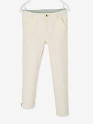 -Cotton/Linen Chino Trousers for Boys
