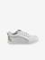 Leather Trainers, with Pineapple, for Girls White 