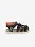 Touch Fastening Leather Sandals for Boys Black 