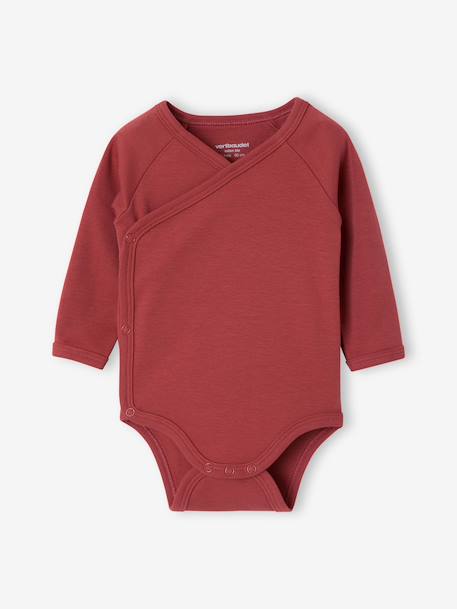 Pack of 5 evolving long-sleeved bodysuits for baby girls rose 