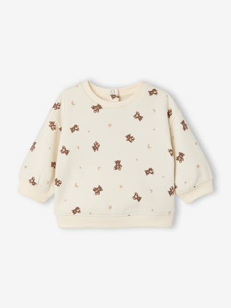 Sweatshirt and trousers set for baby boys ecru 