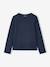 Pack of 3 long-sleeved T-shirts for girls ecru+ink blue+vanilla 