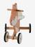 FSC 100% wooden fox ride-on toy orange 