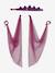 Princess Costume with Veil & Crown Blue+Gold+Pink+plum 