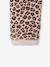 Leggings Lined in Polar Fleece for Girls BROWN LIGHT ALL OVER PRINTED+chocolate+dusky pink+printed grey 