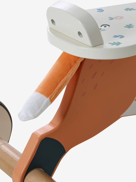 FSC 100% wooden fox ride-on toy orange 