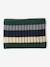 Tricolour Set for Boys: Beanie + Snood + Mittens/Gloves green+night blue 