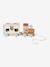 FSC100® Happy Forest wooden pull-along activity train ecru 