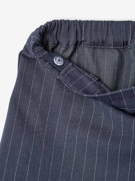 Pleated Skort for Girls, JONEN anthracite+navy blue 