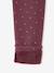 Pack of 2 Leggings Lined in Fleece Knit anthracite+plum 