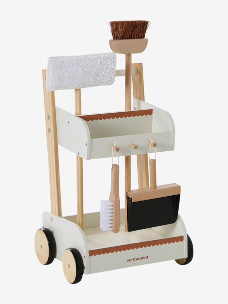 Wooden Cleaning Trolley - Wood FSC® Certified ecru 